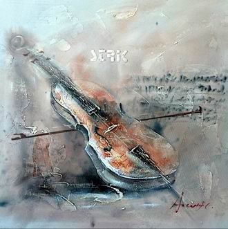 Musical Instrument oil painting
